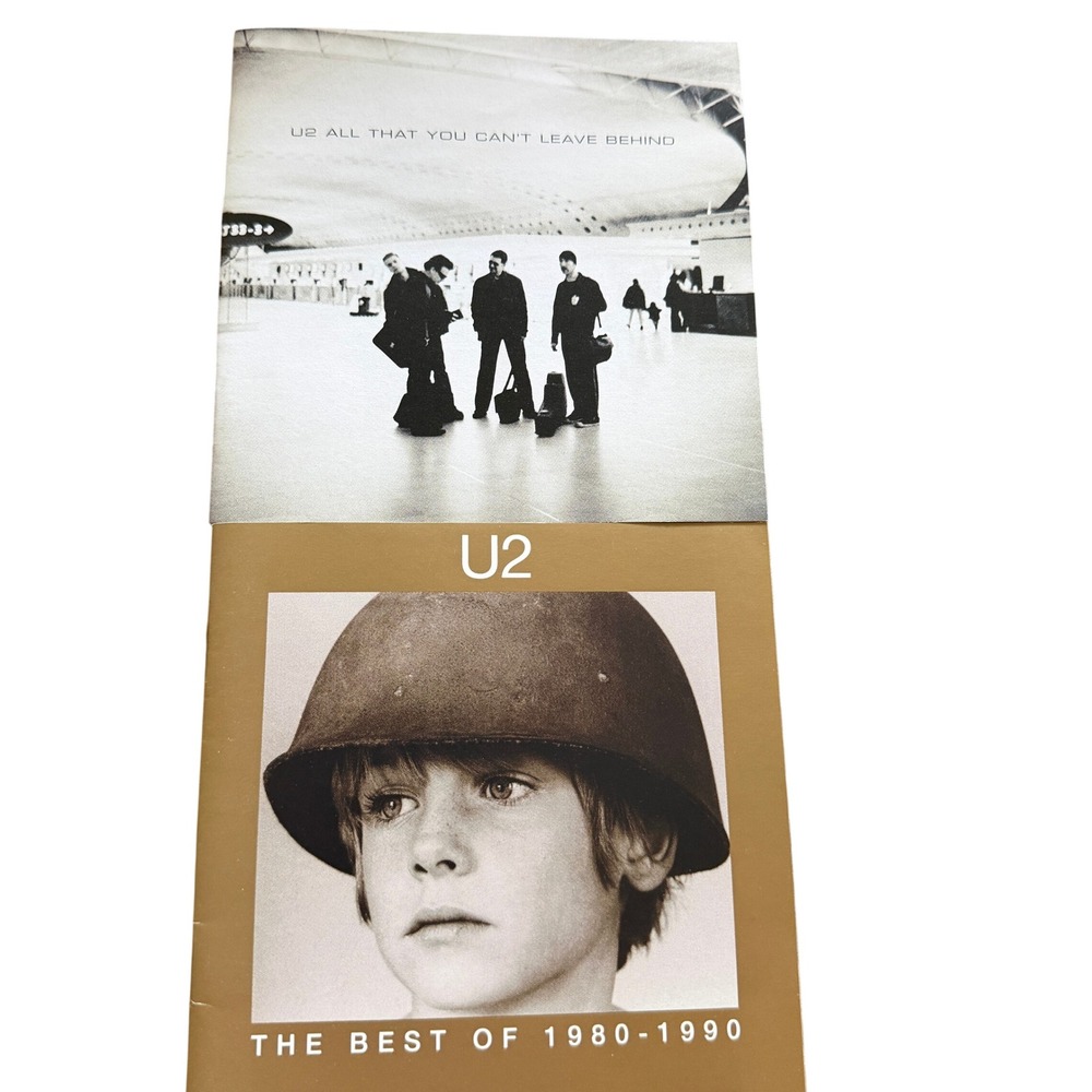 U2‎ CD Booklet Lot The Best of 1980-1990 All That You Can't Leave Behind Lyrics